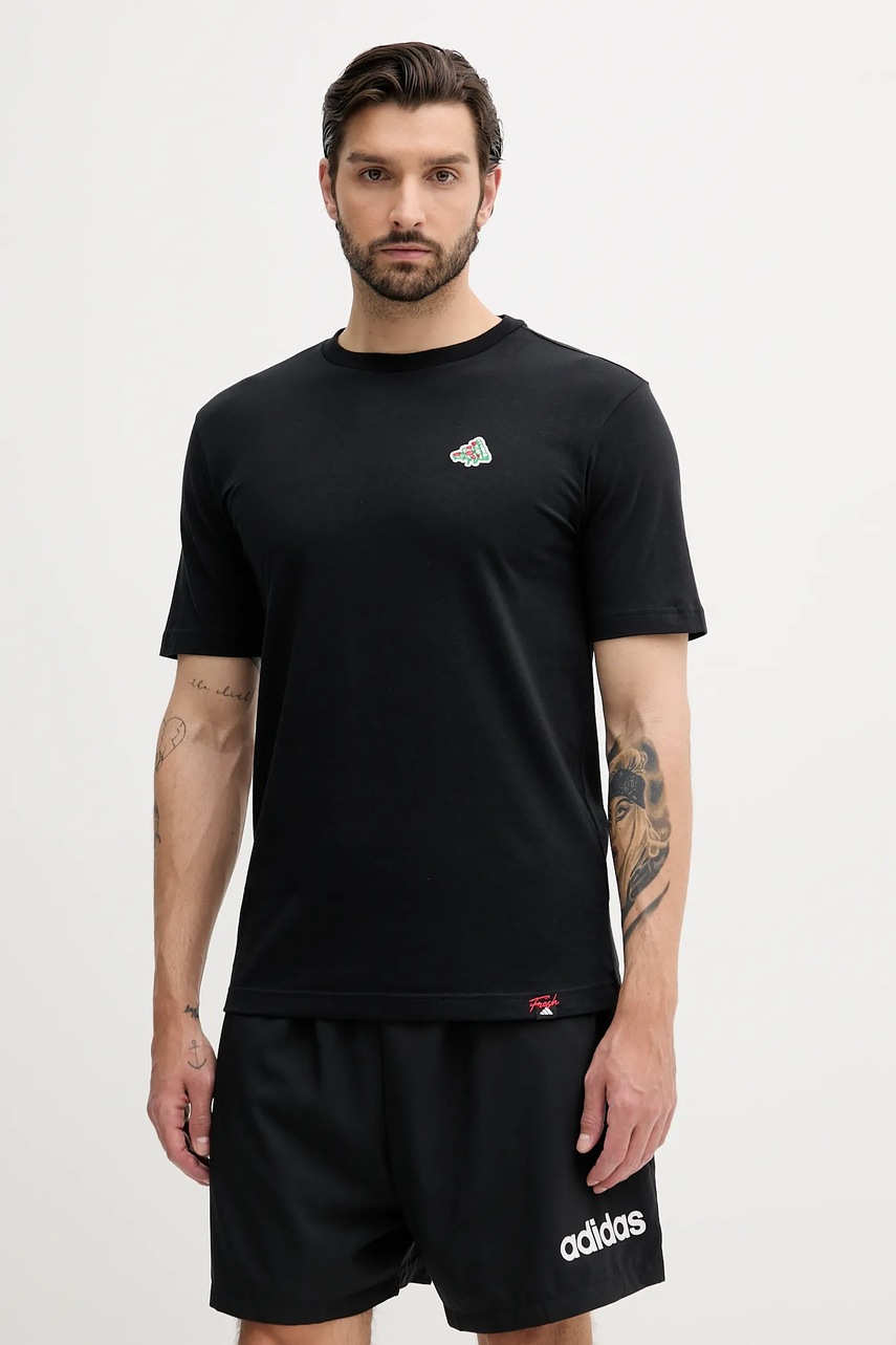 Tricou din bumbac adidas Mini Pizza Graphic Tricou din bumbac adidas Mini Pizza Graphic