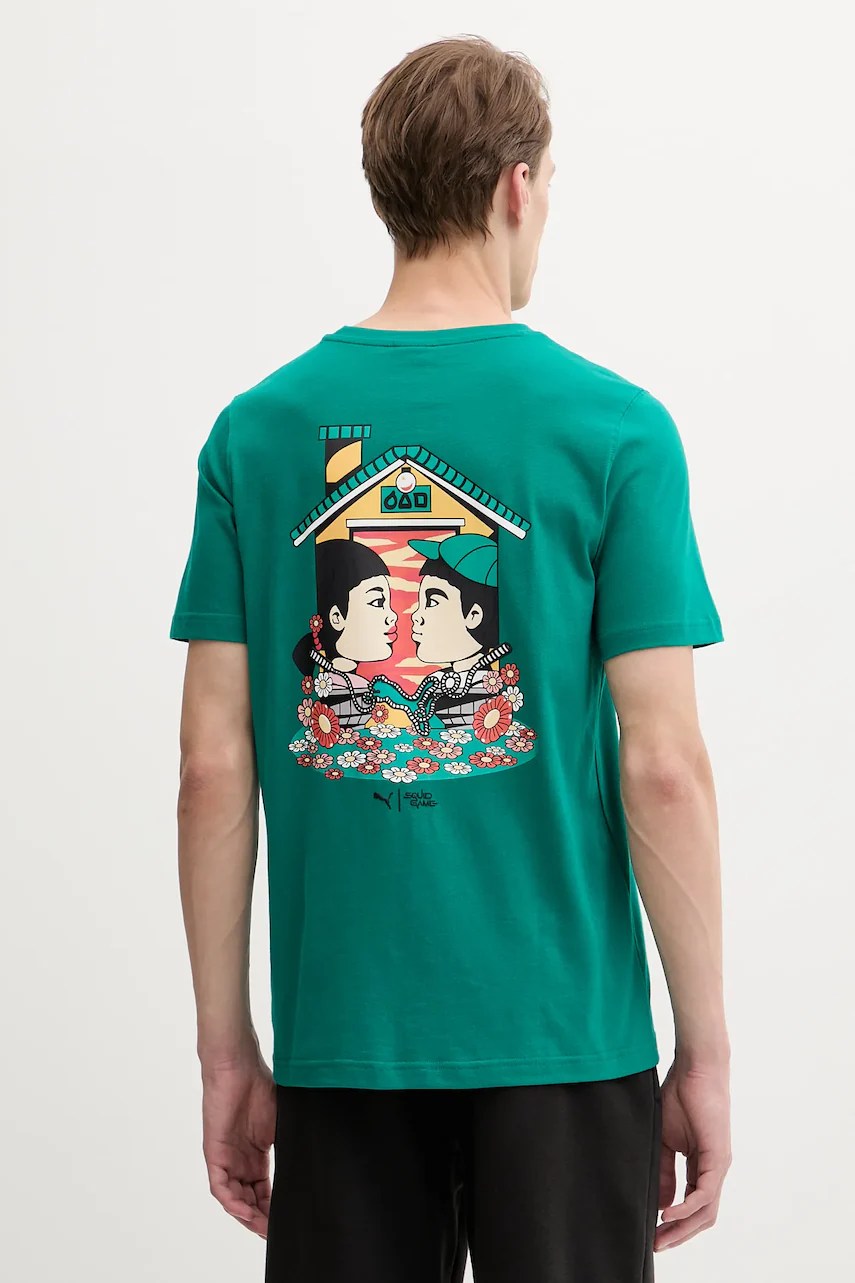 Tricou din bumbac PUMA PUMA x SQUID GAME Tricou din bumbac PUMA PUMA x SQUID GAME
