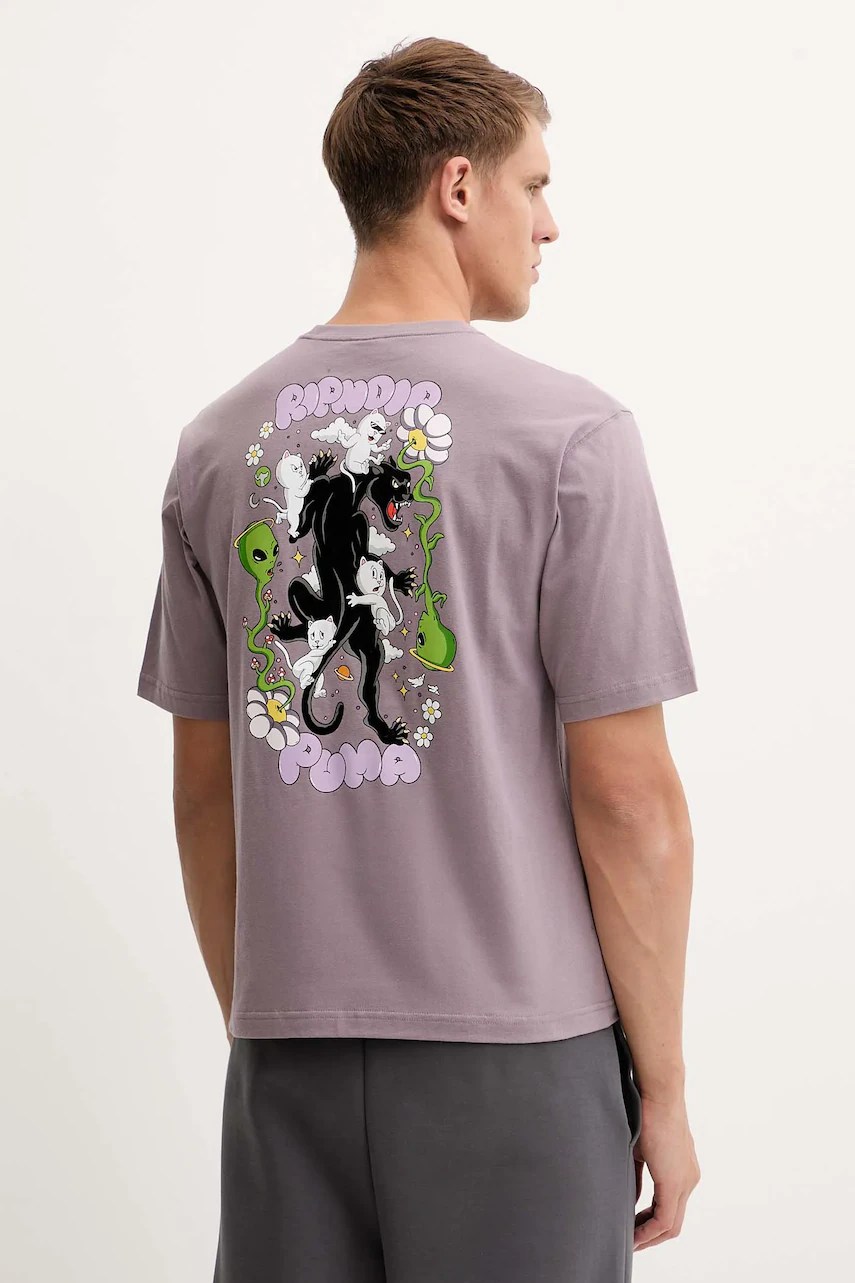 Tricou bărbați PUMA din bumbac PUMA x RIPNDIP Tricou bărbați PUMA din bumbac PUMA x RIPNDIP