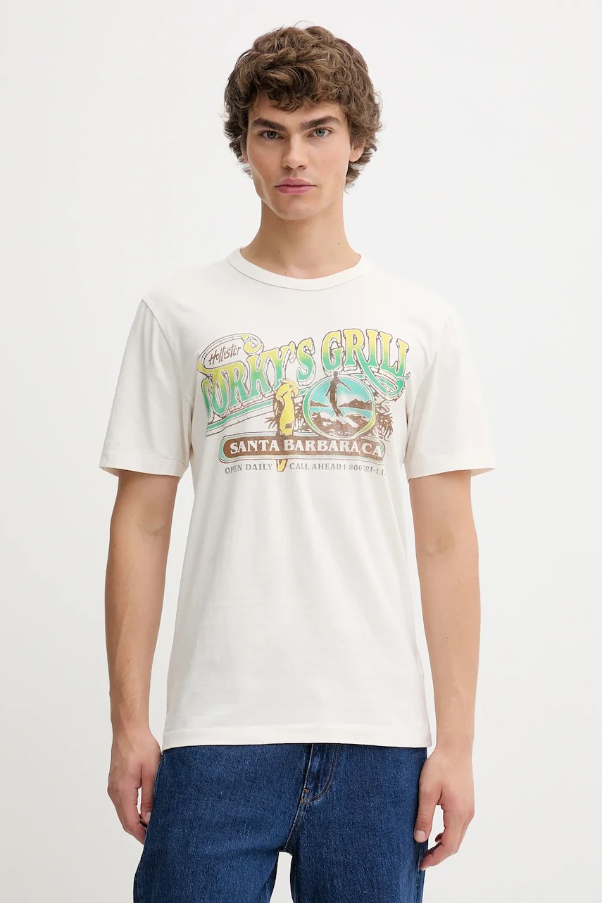 Tricou hollister co. din bumbac Tricou hollister co. din bumbac