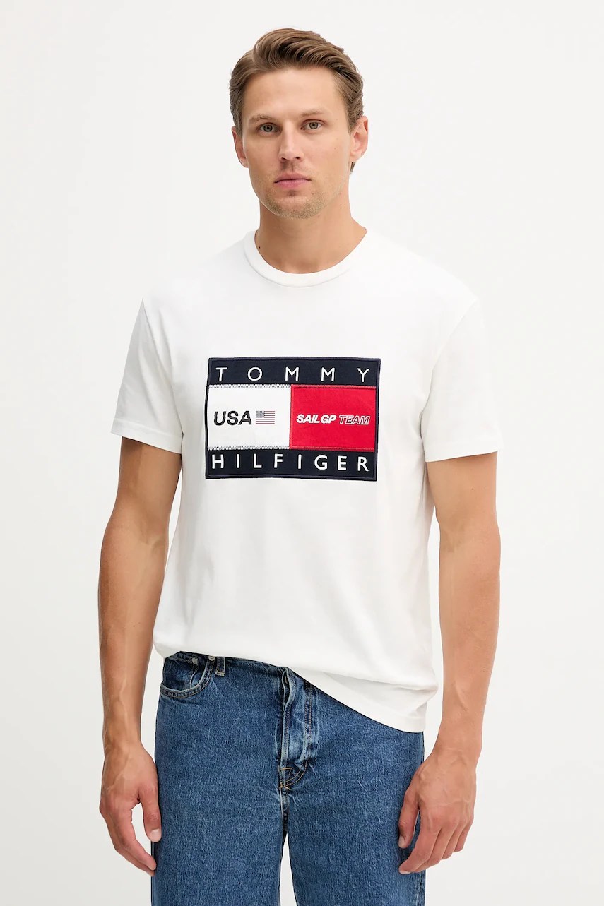 Tricou bărbați tommy hilfiger din bumbac x SAIL GP Tricou bărbați tommy hilfiger din bumbac x SAIL GP