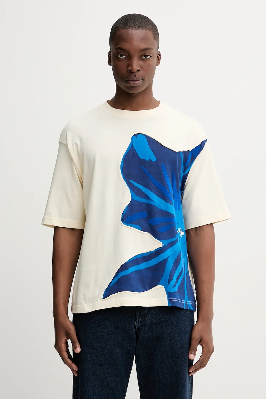 Tricou bărbați desigual din bumbac PANCHO Tricou bărbați desigual din bumbac PANCHO