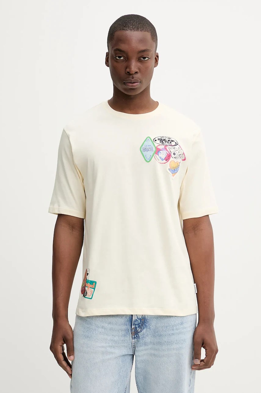 Tricou bărbați desigual din bumbac BCN Tricou bărbați desigual din bumbac BCN