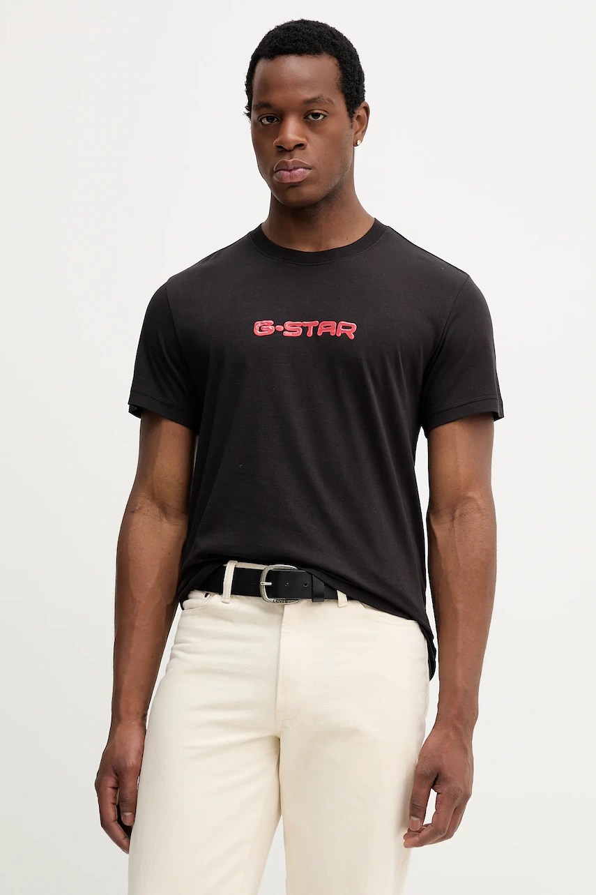 Tricou din bumbac g-star cu imprimeu gel Tricou din bumbac g-star cu imprimeu gel