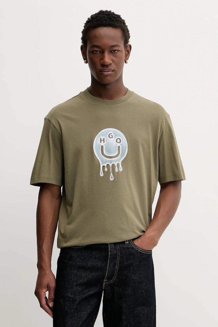 Tricou din bumbac HUGO blue Nedirix Tricou din bumbac HUGO blue Nedirix