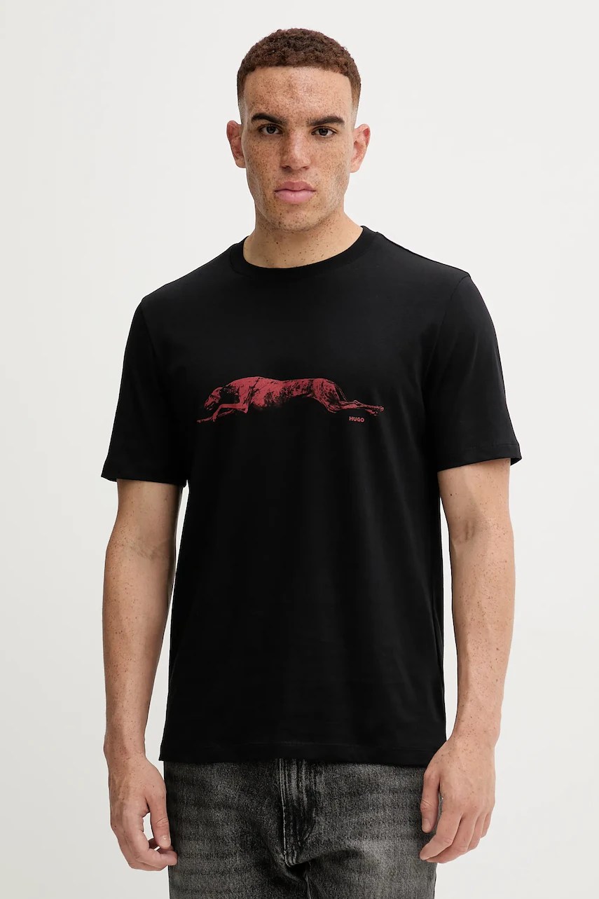 Tricou din bumbac HUGO Didug Tricou din bumbac HUGO Didug