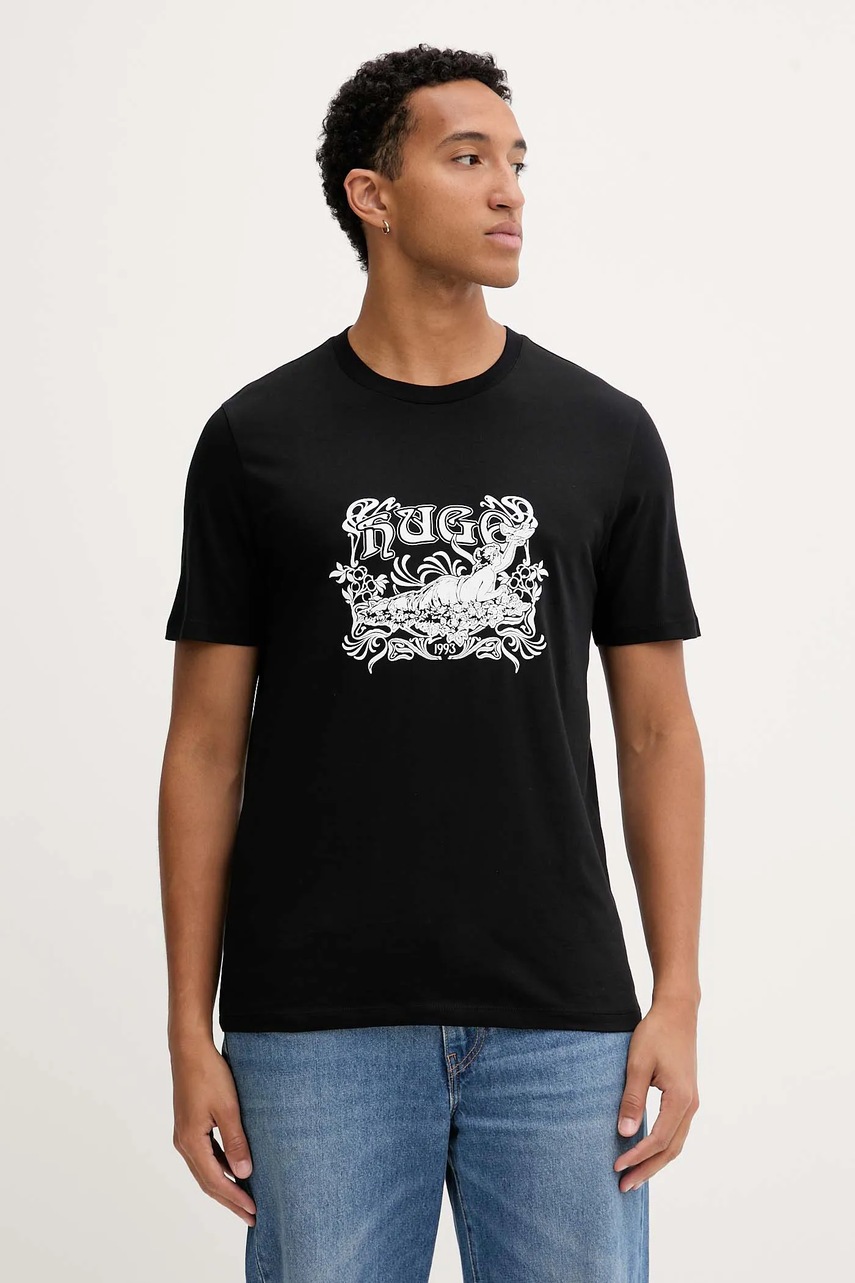 Tricou din bumbac HUGO Diwom Tricou din bumbac HUGO Diwom