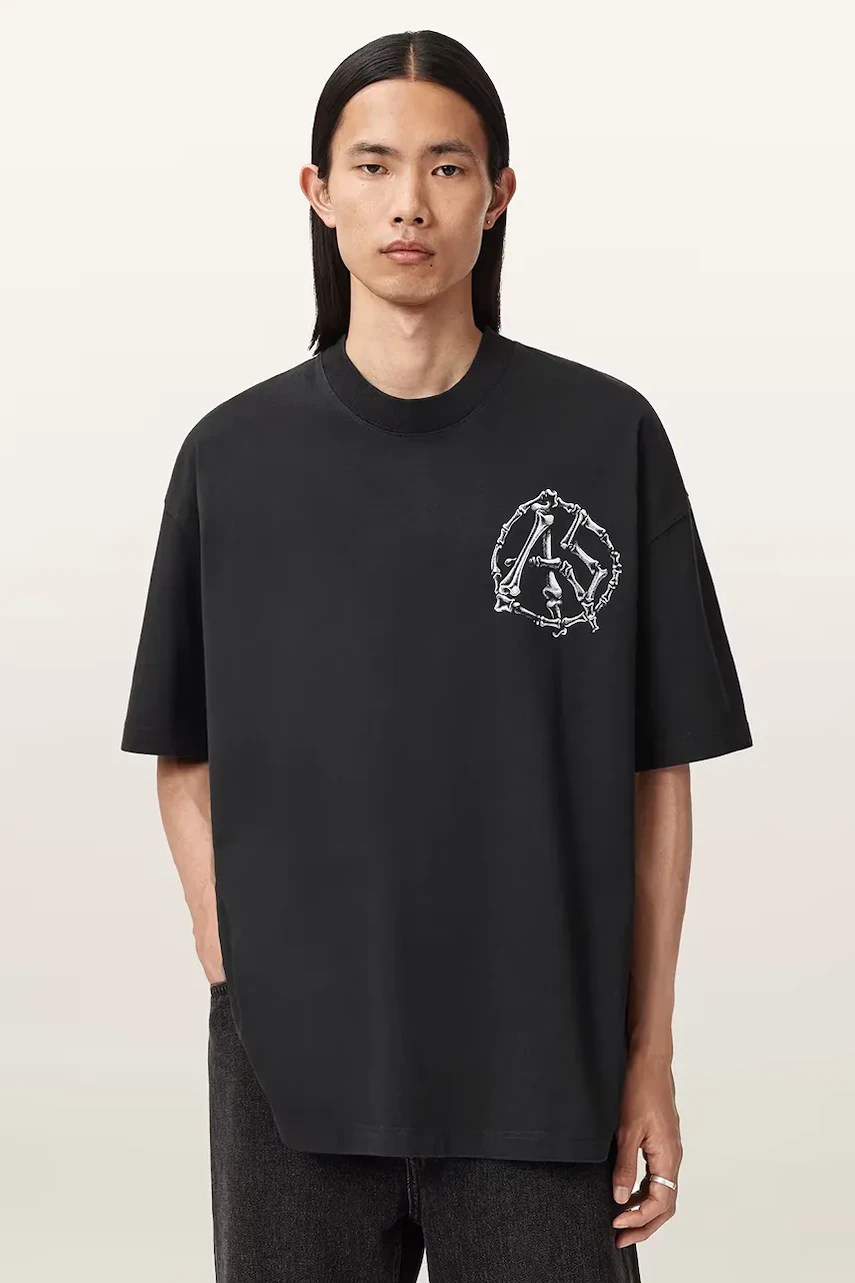 Tricou bărbați AllSaints din bumbac ANATOMICA Tricou bărbați AllSaints din bumbac ANATOMICA