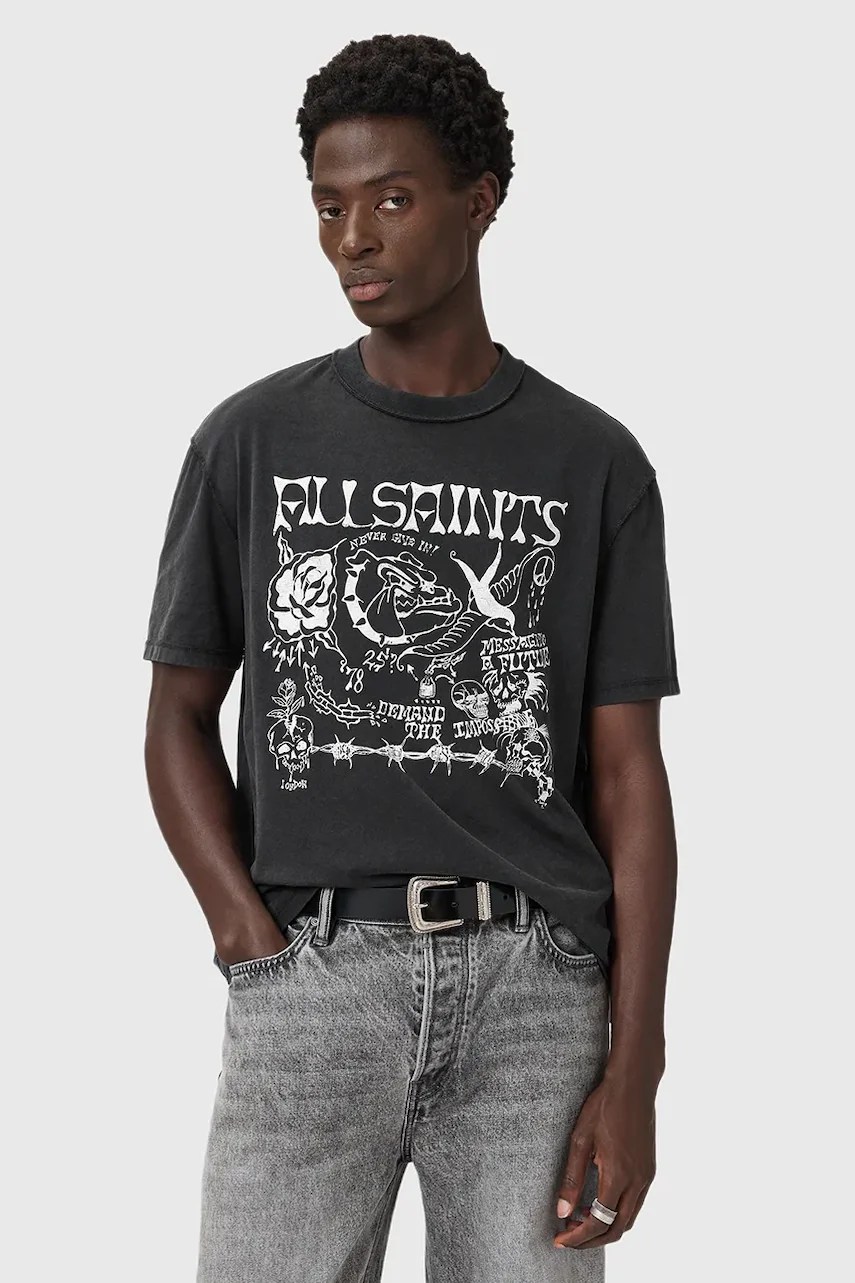 Tricou din bumbac CHINGFORD de la AllSaints Tricou din bumbac CHINGFORD de la AllSaints