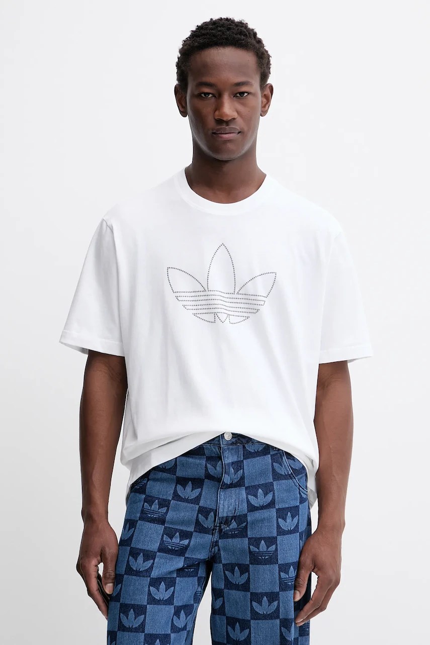 Tricou din bumbac adidas originals Studded Tricou din bumbac adidas originals Studded