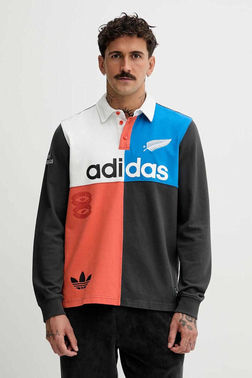 Adidas originals longsleeve din bumbac Rugby Adidas originals longsleeve din bumbac Rugby