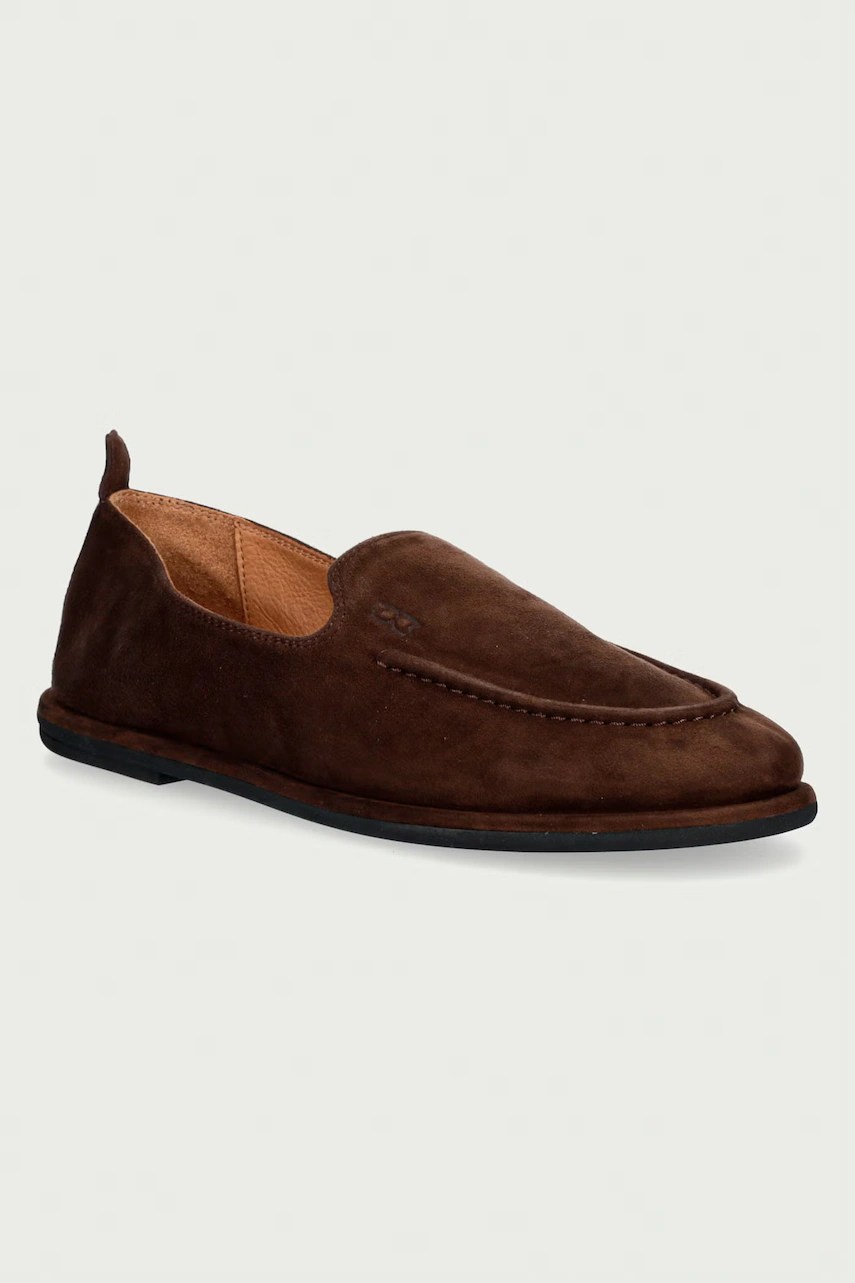 Mocasini pentru femei din piele întoarsă Rumi Chocolate – Nokwol Mocasini pentru femei din piele întoarsă Rumi Chocolate – Nokwol