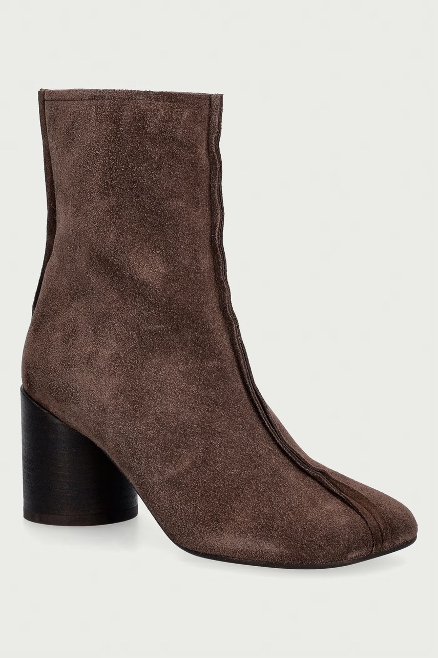 Botine din piele întoarsă pentru femei – MM6 Maison Margiela Botine din piele întoarsă pentru femei – MM6 Maison Margiela