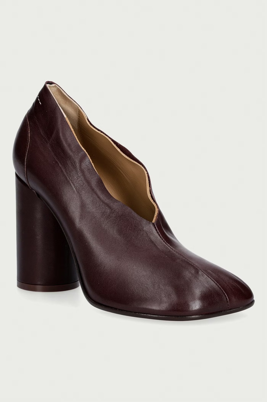 pantofi cu toc din piele – MM6 Maison Margiela pantofi cu toc din piele – MM6 Maison Margiela