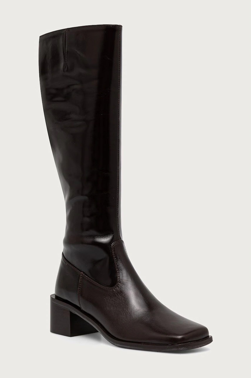 Cizme cu toc jos pentru femei din piele espresso marte calf 86 – Billi Bi Cizme cu toc jos pentru femei din piele espresso marte calf 86 – Billi Bi