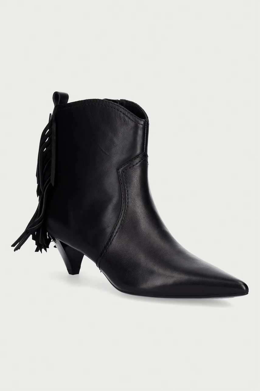 Botine cu toc jos pentru femei din piele didi 01 – Element / Pinko Botine cu toc jos pentru femei din piele didi 01 – Element / Pinko