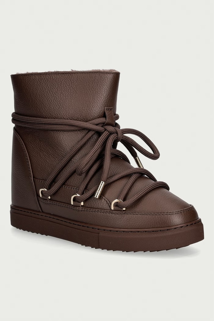 Cizme de zăpadă pentru femei full leather wedge – INUIKII Cizme de zăpadă pentru femei full leather wedge – INUIKII