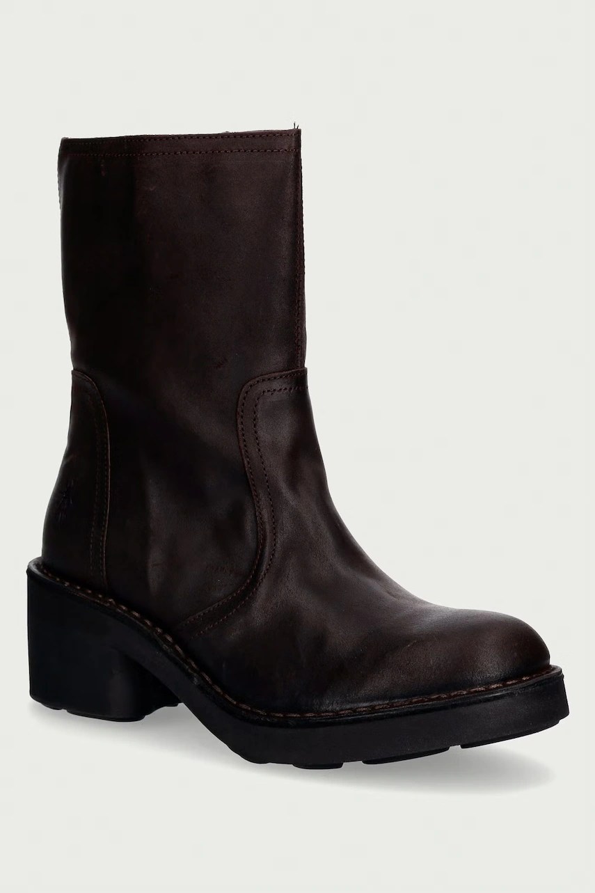 Botine cu toc din piele pentru femei NORE191FLY – Fly London Botine cu toc din piele pentru femei NORE191FLY – Fly London
