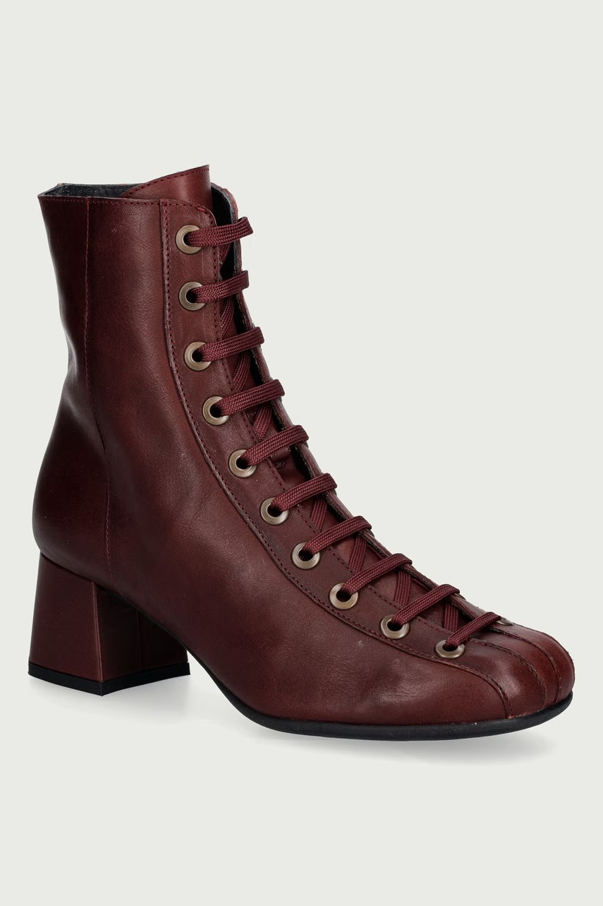 Botine cu toc pentru femei din piele PERK559FLY – Fly London Botine cu toc pentru femei din piele PERK559FLY – Fly London