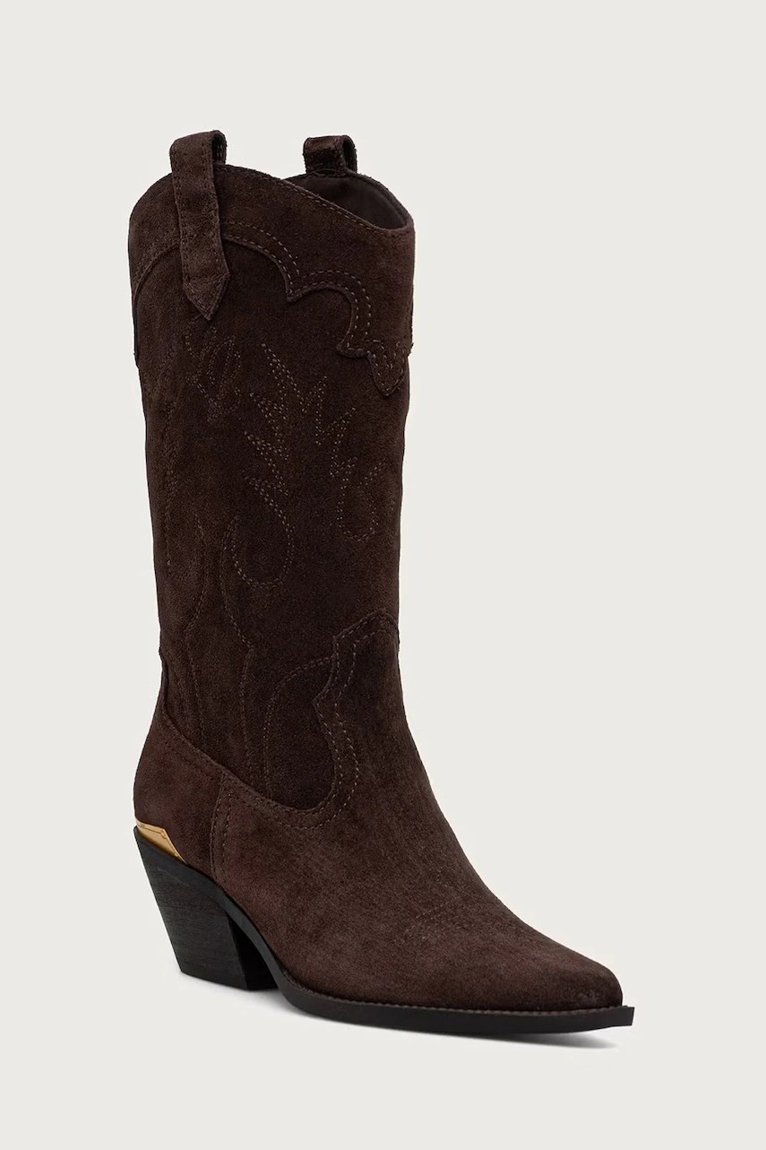 Cizme cowboy pentru femei din piele întoarsă AUSTIN 05 – Liu Jo Cizme cowboy pentru femei din piele întoarsă AUSTIN 05 – Liu Jo