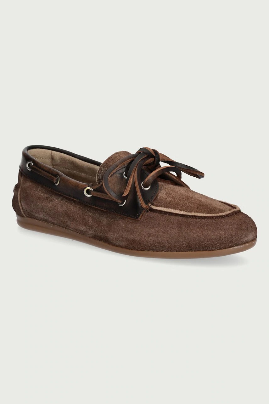 mocasini pentru femei din piele întoarsă Boat Loafer – Posa mocasini pentru femei din piele întoarsă Boat Loafer – Posa