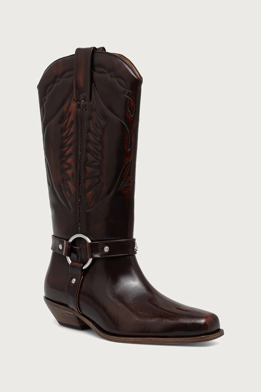 Cizme cowboy din piele pentru femei – Patrizia Pepe Cizme cowboy din piele pentru femei – Patrizia Pepe