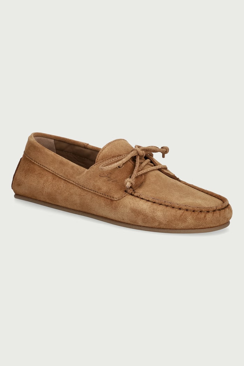 Mocasini pentru femei din piele întoarsă Fosca – BOSS Orange Mocasini pentru femei din piele întoarsă Fosca – BOSS Orange