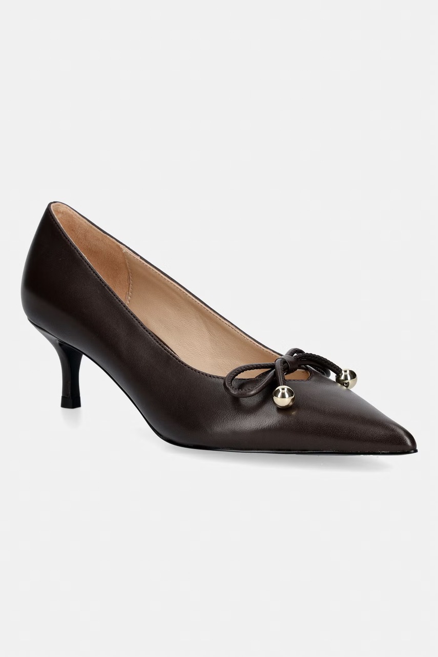 Pantofi cu toc stiletto din piele Poppy – Furla Pantofi cu toc stiletto din piele Poppy – Furla