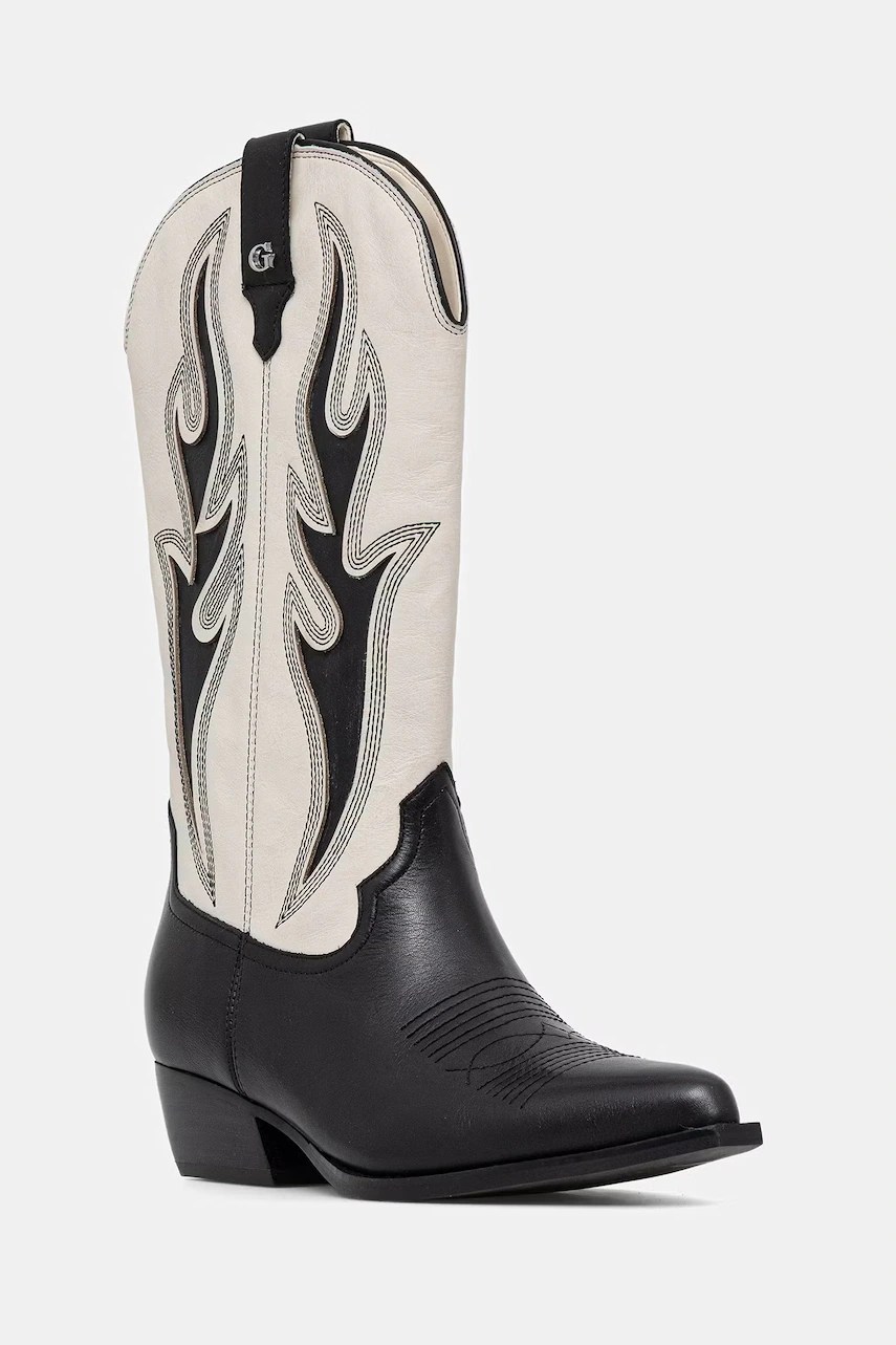 Cizme cowboy pentru femei din piele LARGENA – GUESS Cizme cowboy pentru femei din piele LARGENA – GUESS