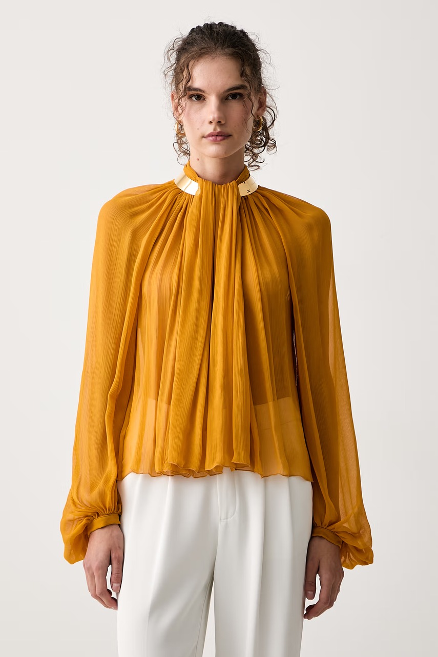 Bluza din vâscoză pentru femei – Elisabetta Franchi Bluza din vâscoză pentru femei – Elisabetta Franchi