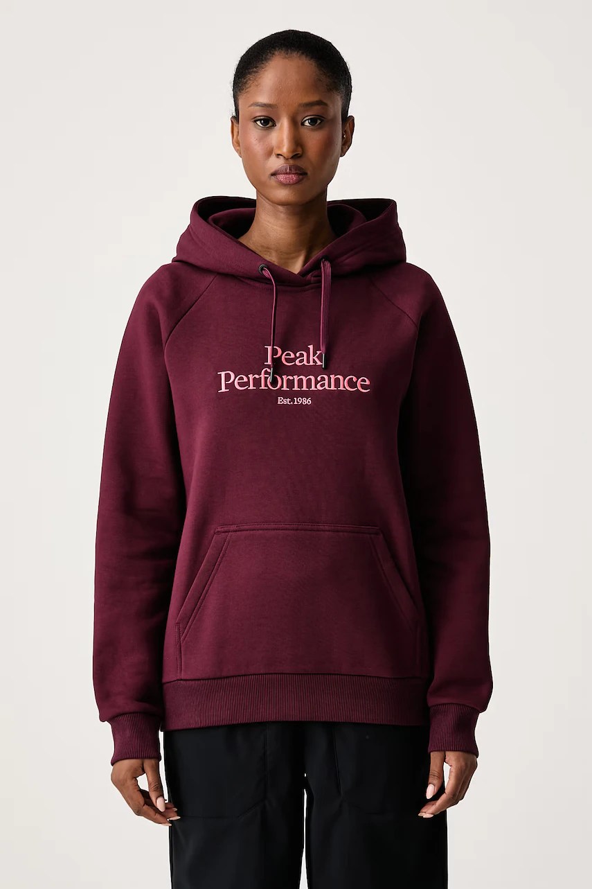 Hanorac cu glugă pentru femei din bumbac – Peak Performance Hanorac cu glugă pentru femei din bumbac – Peak Performance