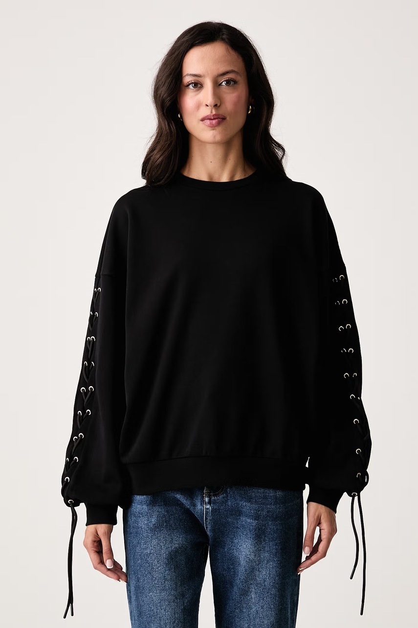 Hanorac oversized pentru femei din bumbac – Liu Jo Hanorac oversized pentru femei din bumbac – Liu Jo