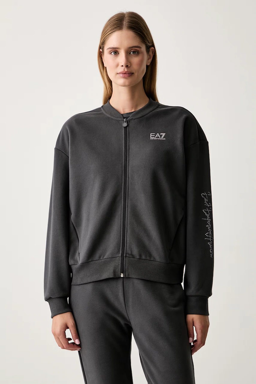 Hanorac cu fermoar pentru femei – EA7 Emporio Armani Hanorac cu fermoar pentru femei – EA7 Emporio Armani