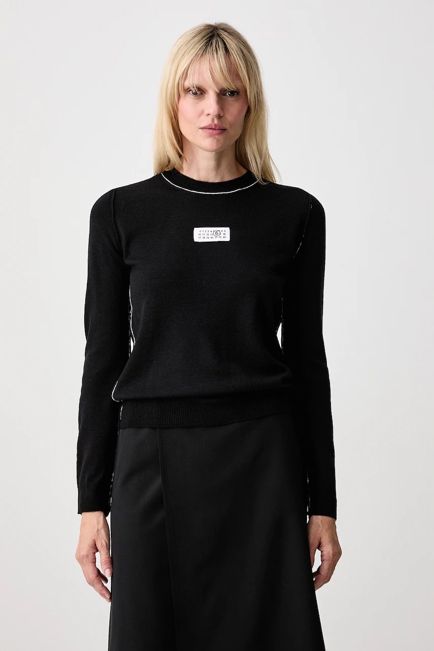 Pulover pentru femei din lână – MM6 Maison Margiela Pulover pentru femei din lână – MM6 Maison Margiela