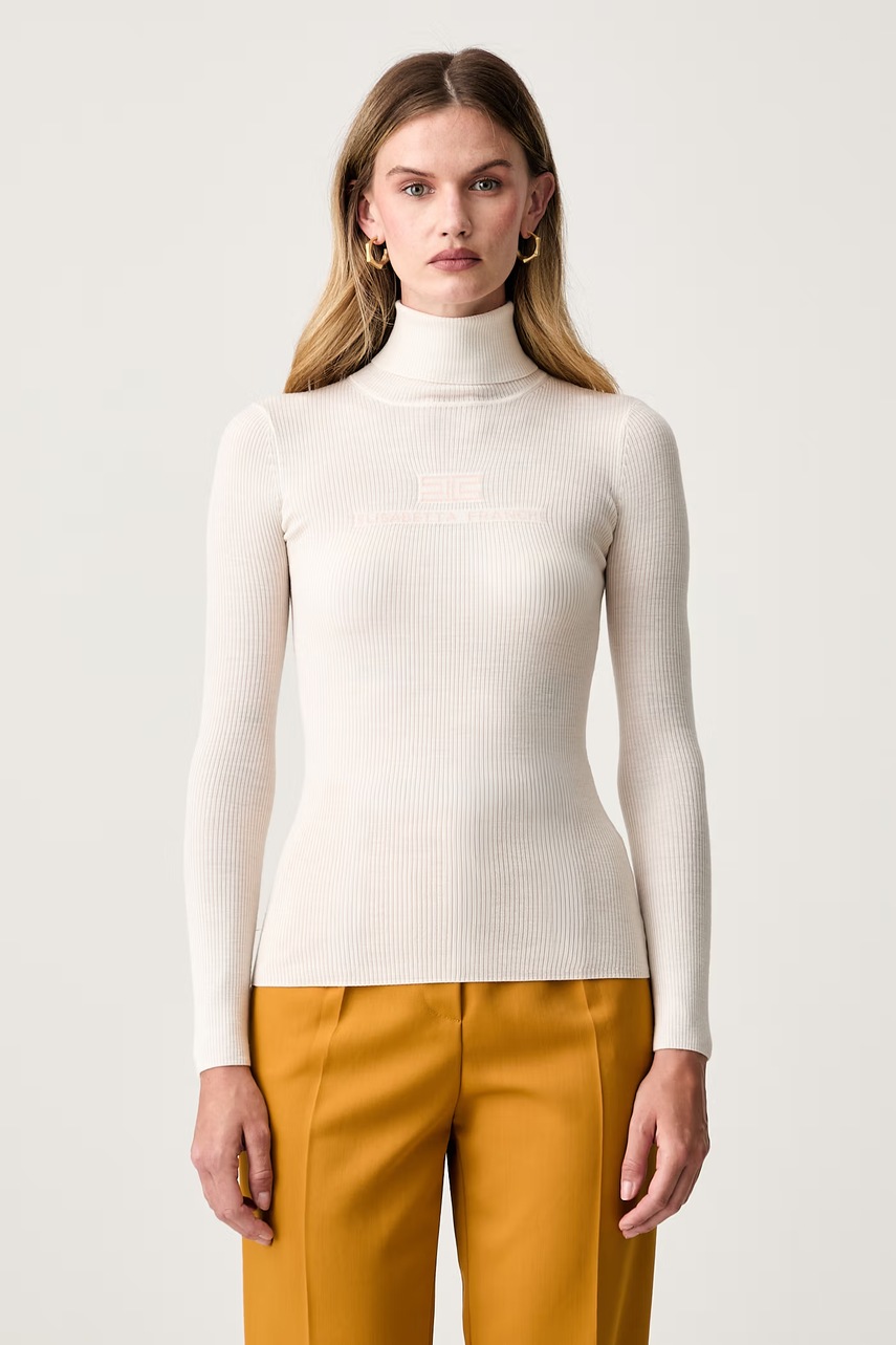 Pulover pentru femei din lână – Elisabetta Franchi Pulover pentru femei din lână – Elisabetta Franchi