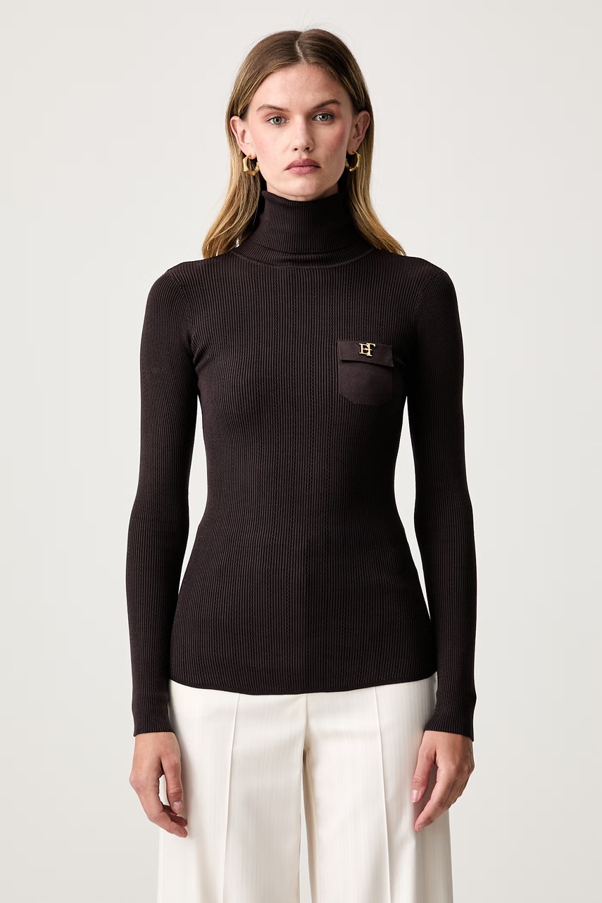 Pulover loungewear pentru femei cu lyocell – Elisabetta Franchi Pulover loungewear pentru femei cu lyocell – Elisabetta Franchi