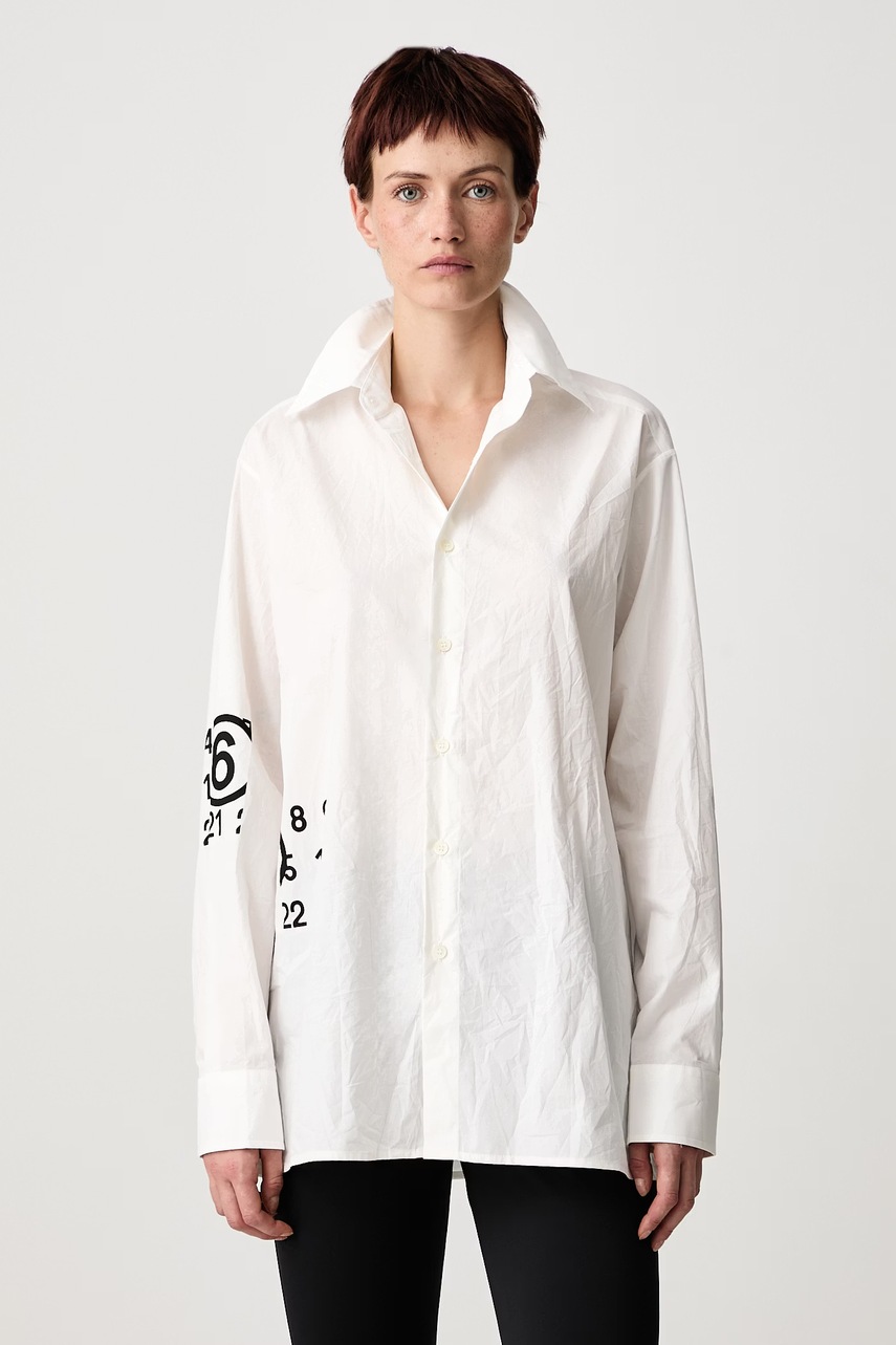 Cămașă din bumbac pentru femei – MM6 Maison Margiela / Element Cămașă din bumbac pentru femei – MM6 Maison Margiela / Element