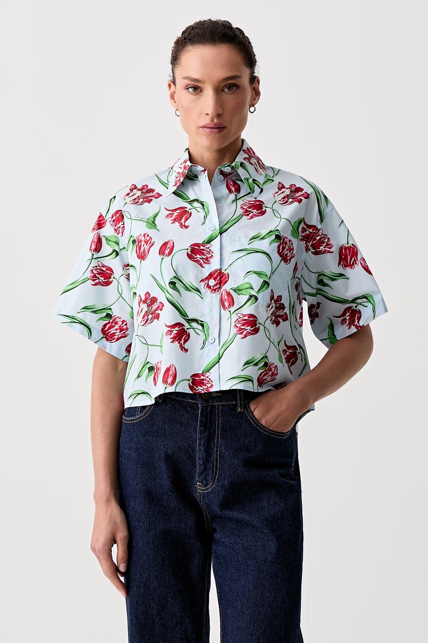 Cămașă pentru femei din bumbac – Kenzo Cămașă pentru femei din bumbac – Kenzo