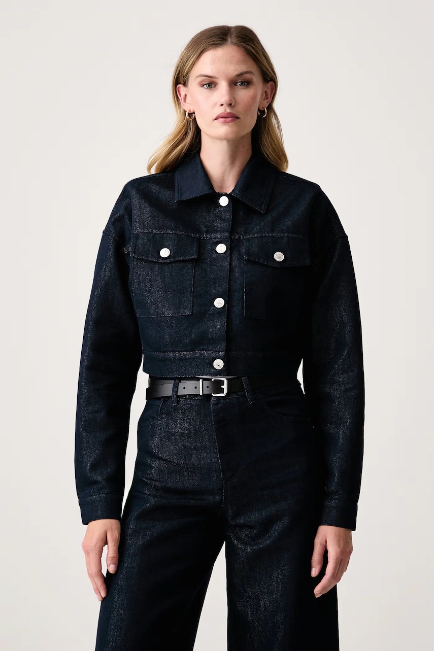 Jachetă scurtă pentru femei din denim – Fracomina Jachetă scurtă pentru femei din denim – Fracomina