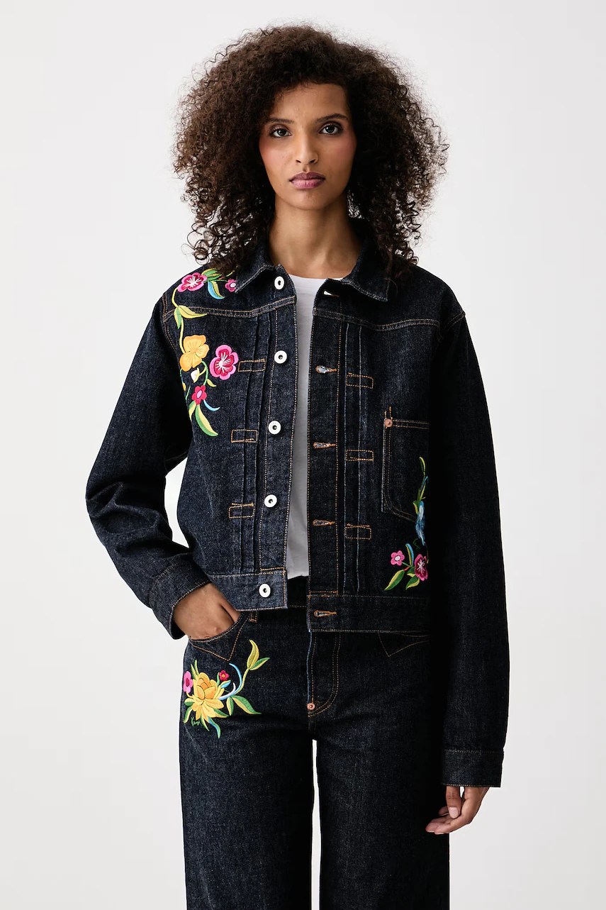 Geacă de tranziție pentru femei din denim – Kenzo Geacă de tranziție pentru femei din denim – Kenzo