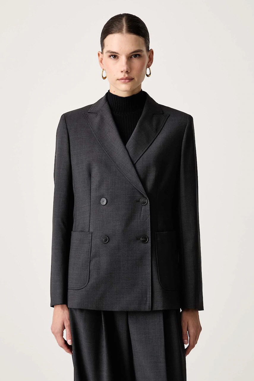 sacou din lână cu două rânduri de nasturi pentru femei – Weekend Max Mara sacou din lână cu două rânduri de nasturi pentru femei – Weekend Max Mara