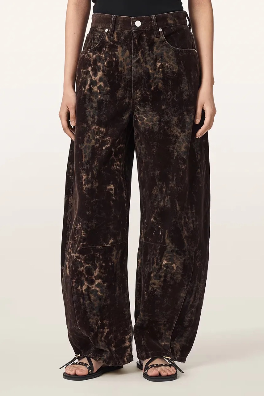 jeans barrel pentru femei JETT FLOCK – AllSaints jeans barrel pentru femei JETT FLOCK – AllSaints