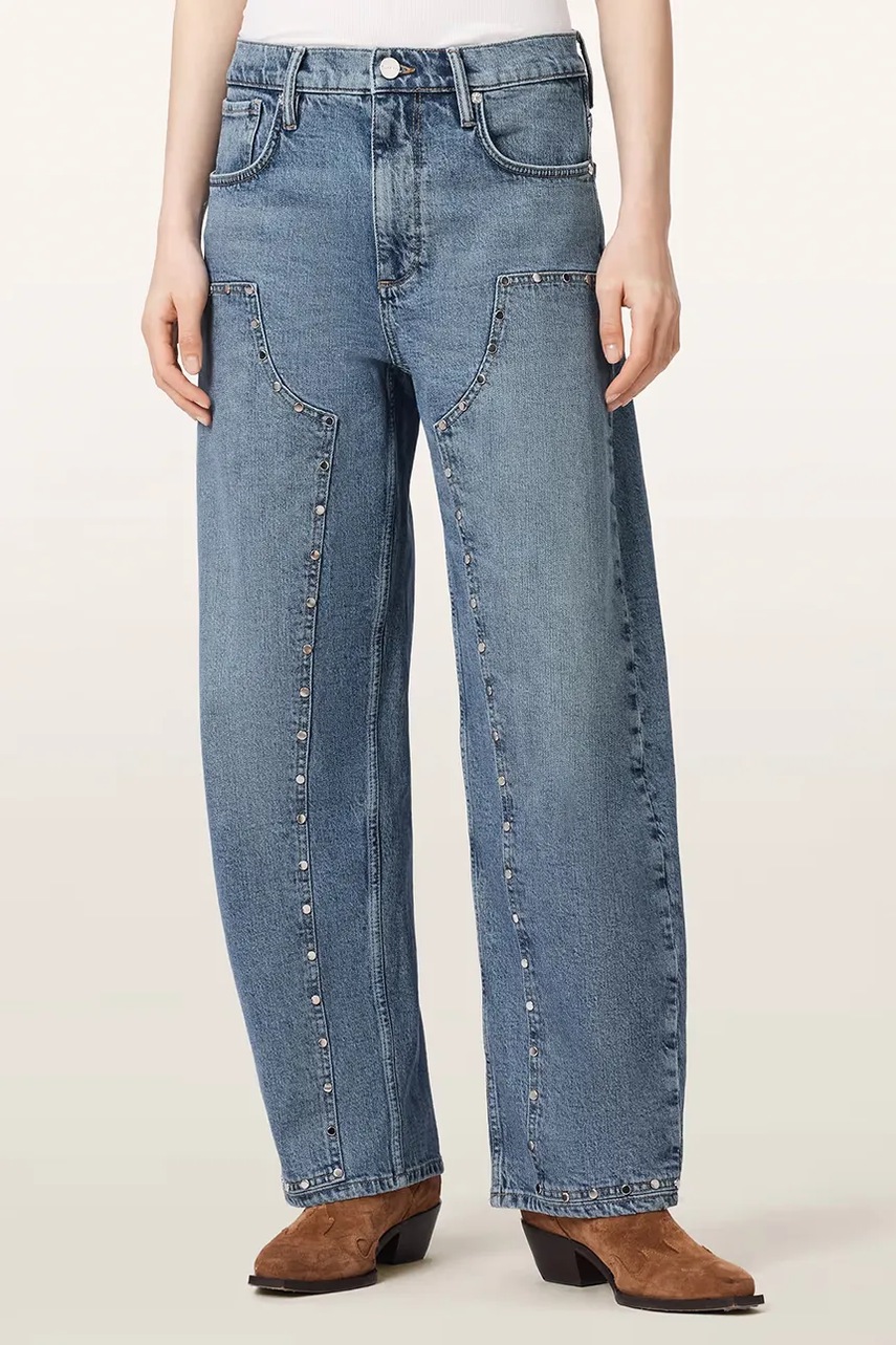 blugi barrel pentru femei SADIE STUD JEAN – AllSaints blugi barrel pentru femei SADIE STUD JEAN – AllSaints