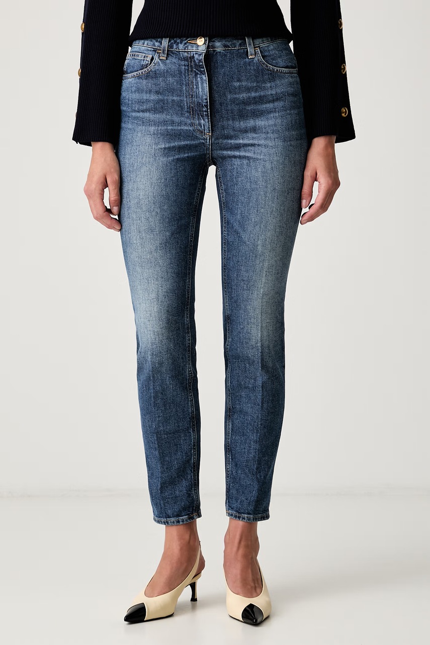 Blugi slim fit pentru femei de la – Elisabetta Franchi Blugi slim fit pentru femei de la – Elisabetta Franchi