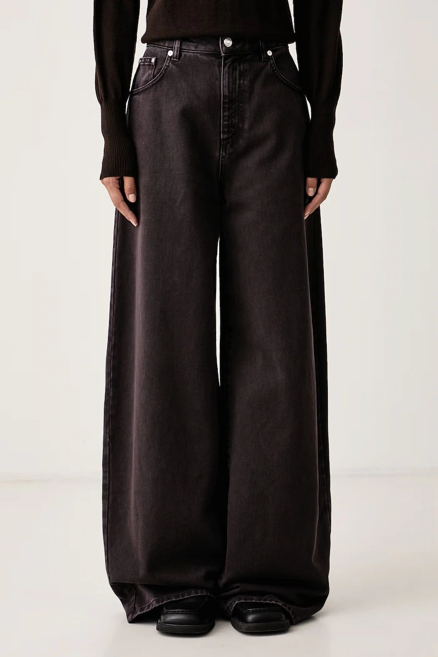 pantaloni blugi wide leg pentru femei – MSGM pantaloni blugi wide leg pentru femei – MSGM