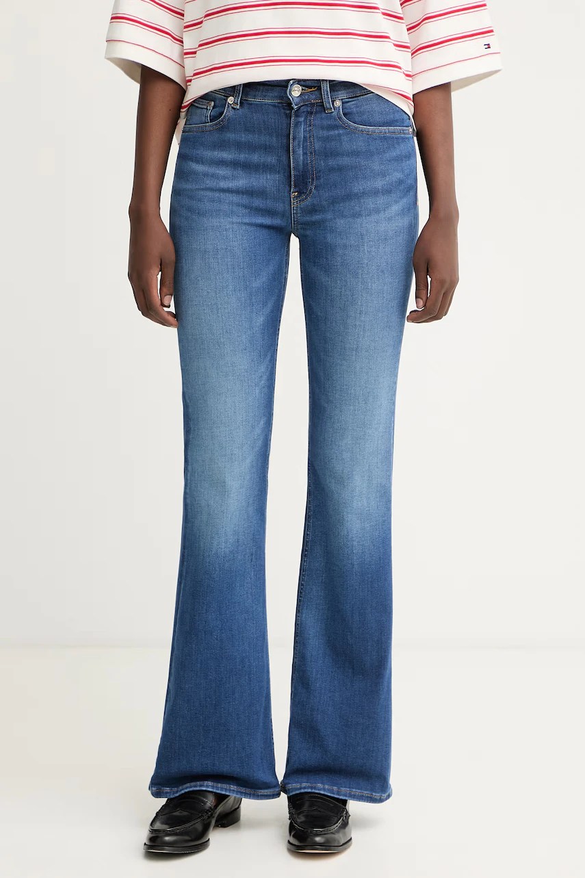 Blugi flared pentru femei – Tommy Hilfiger Blugi flared pentru femei – Tommy Hilfiger