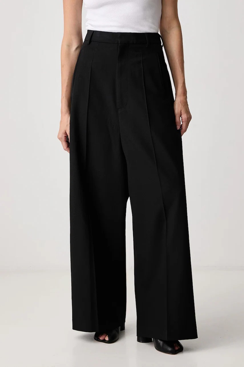 Pantaloni pentru femei cu amestec de lână – MM6 Maison Margiela Pantaloni pentru femei cu amestec de lână – MM6 Maison Margiela
