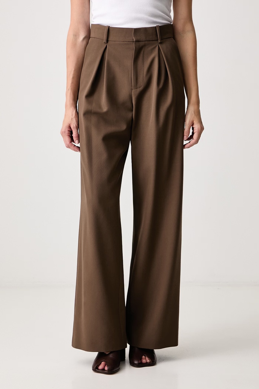 Pantaloni straight pentru femei, cu amestec de lână – MM6 Maison Margiela Pantaloni straight pentru femei, cu amestec de lână – MM6 Maison Margiela