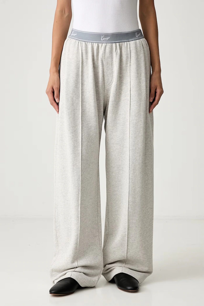 Pantaloni de trening pentru femei din bumbac – Kenzo Pantaloni de trening pentru femei din bumbac – Kenzo