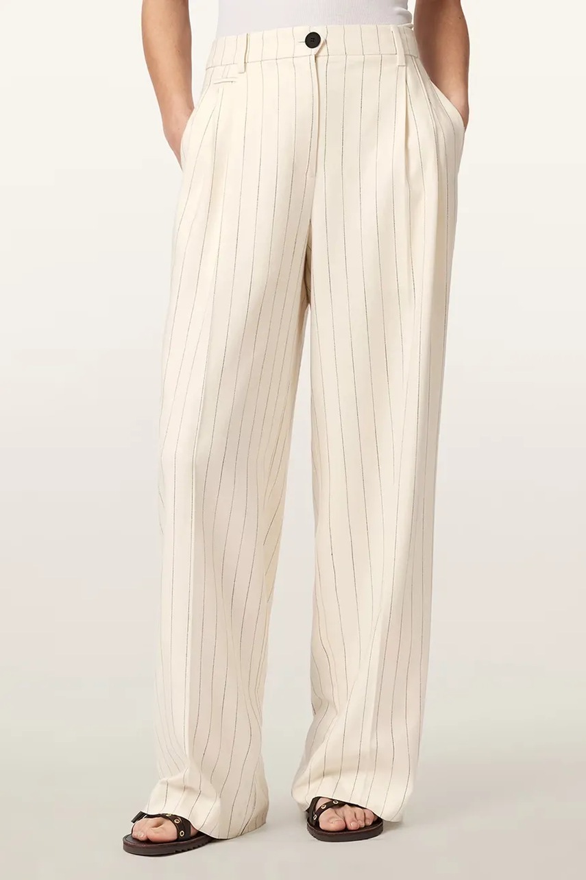 Pantaloni wide leg pentru femei din vâscoză OLGA – AllSaints Pantaloni wide leg pentru femei din vâscoză OLGA – AllSaints